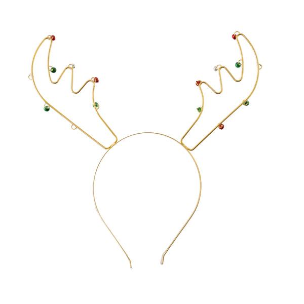 kaisercraft Christmas Novelty Headband - Gold Reindeer Bells