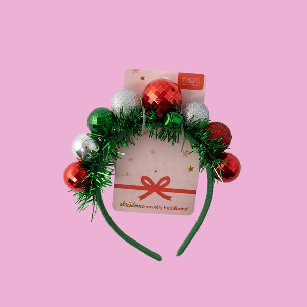 Kaisercraft Christmas Novelty Headband -Green Bauble