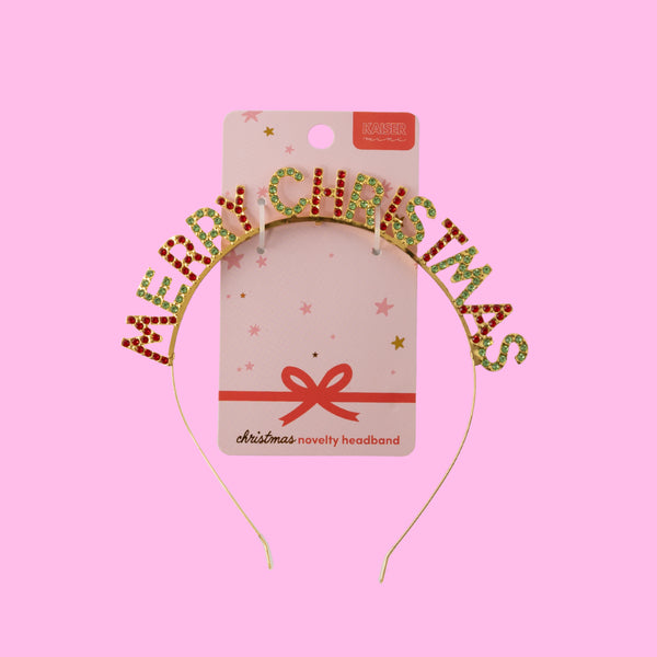 Kaisercraft Christmas Novelty Headband - Merry Christmas Gems