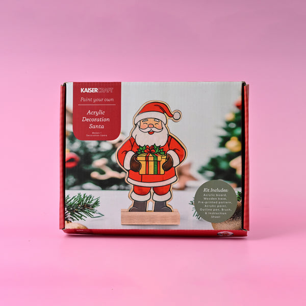 Kaisercraft Christmas Paint Your Own Acrylic Decoration Kit - Santa