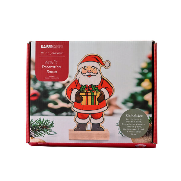 kaisercraft Christmas Paint Your Own Acrylic Decoration Kit - Santa