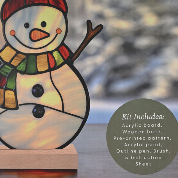 Kaisercraft Christmas Paint Your Own Acrylic Decoration Kit - Snowman