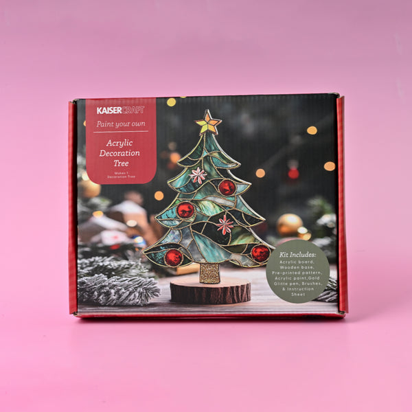 Kaisercraft Christmas Paint Your Own Acrylic Decoration Kit - Tree