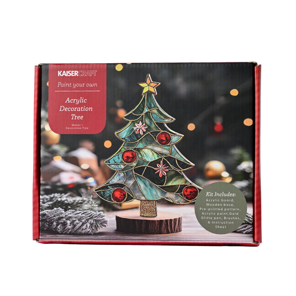 kaisercraft Christmas Paint Your Own Acrylic Decoration Kit - Tree