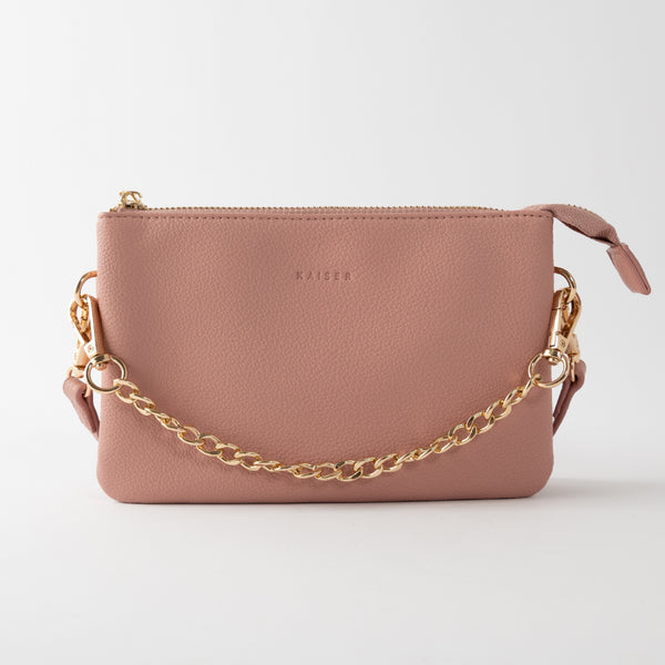 kaisercraft Golden Multi-Gusste Side Bag - DUSTY ROSE