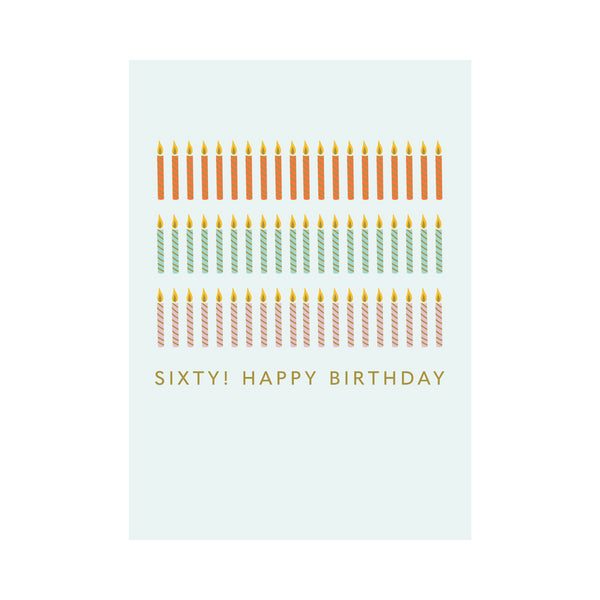 kaisercraft Greeting Card Birthday Milestone - 60 Candles
