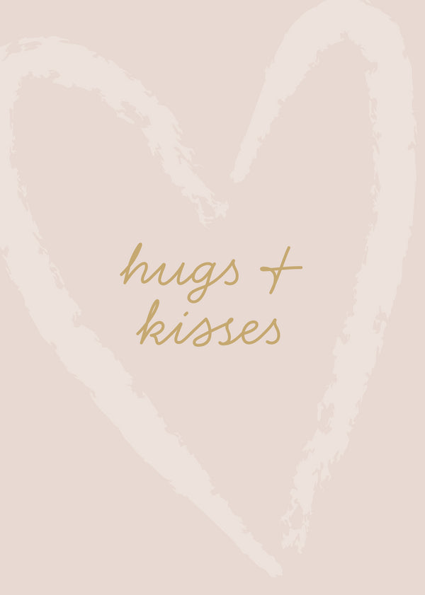 kaisercraft Greeting Card Blushing Floral- Hugs & Kisses