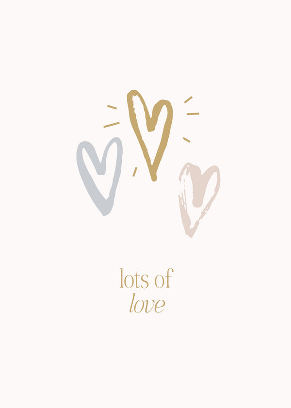 kaisercraft Greeting Card Blushing Floral- Lots Of Love