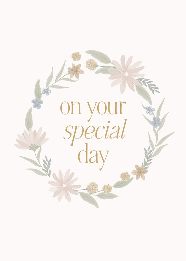kaisercraft Greeting Card Blushing Floral- Special Day