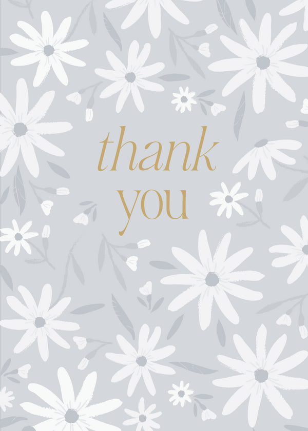 kaisercraft Greeting Card Blushing Floral- Thank You
