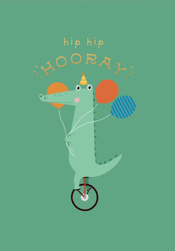 kaisercraft Greeting Card Explorer Mates - Party Croc