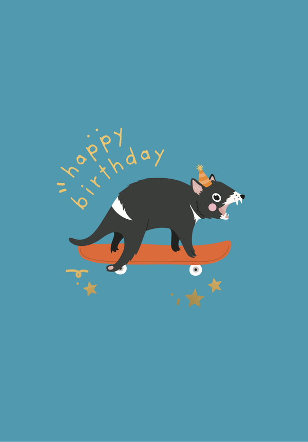 kaisercraft Greeting Card Explorer Mates - Tassie Devil