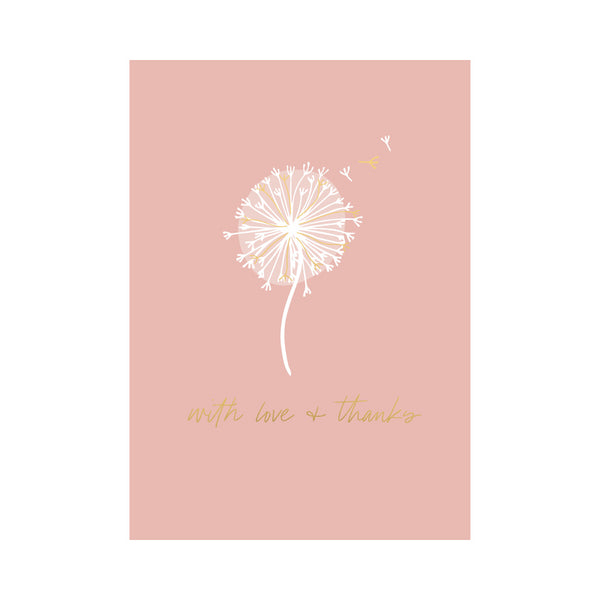kaisercraft Greeting Card THANK YOU - DANDELION THANKS