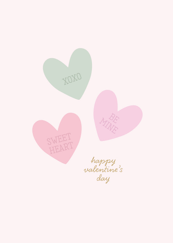 kaisercraft Greeting Card Valentine- Conversation Hearts