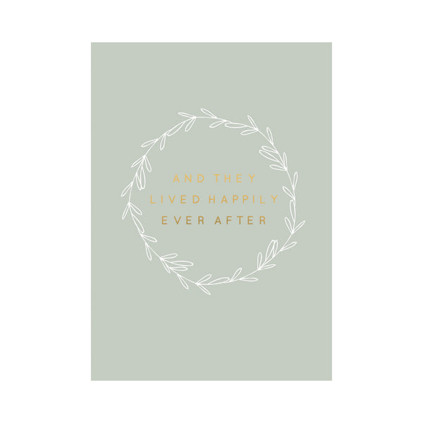 Kaisercraft Greeting Card WEDDING - EVER AFTER WREATH