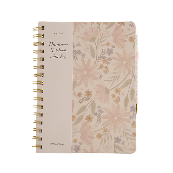 kaisercraft Hardcover Notebook With Pen - Blushing Floral