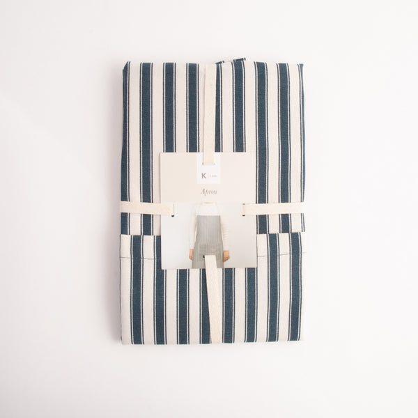 kaisercraft K&Co Home Collection Apron - NAVY PINSTRIPE