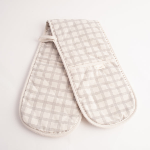 kaisercraft K&Co Home Collection Long Oven Mitt - GREY CHECK