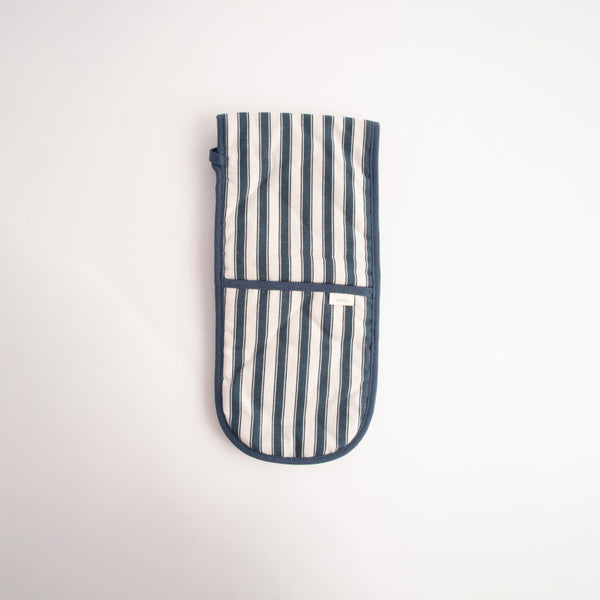 Kaisercraft K&Co Home Collection Long Oven Mitt - NAVY PINSTRIPE