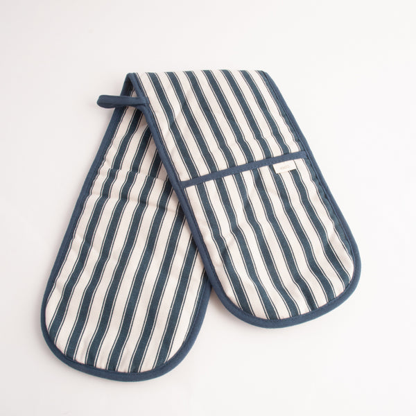 kaisercraft K&Co Home Collection Long Oven Mitt - NAVY PINSTRIPE