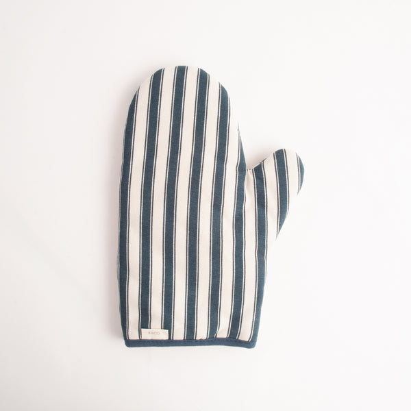 kaisercraft K&Co Home Collection Oven Mitt - NAVY PINSTRIPE