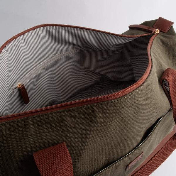 Kaisercraft Kaiser Canvas Overnight Travel Bag - KHAKI