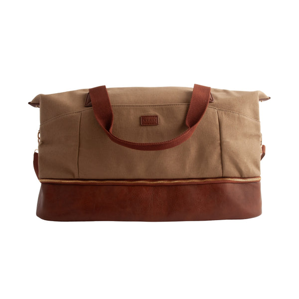 kaisercraft Kaiser Canvas Overnight Travel Bag - MID BROWN