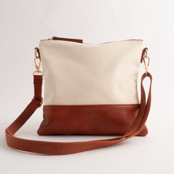 Kaisercraft Kaiser Canvas Square Shoulder Bag - CREAM