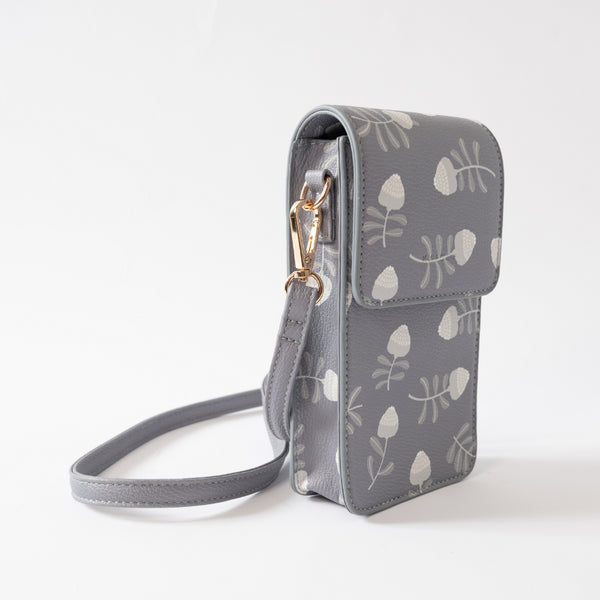 Kaisercraft Kaiser Crossbody Phone Bag - Grey Waratah