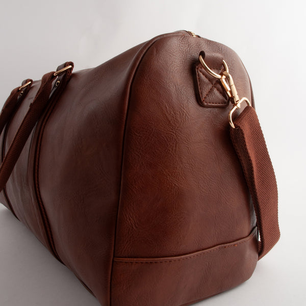 Kaisercraft Kaiser Faux Leather Structured Duffle Bag - TAN