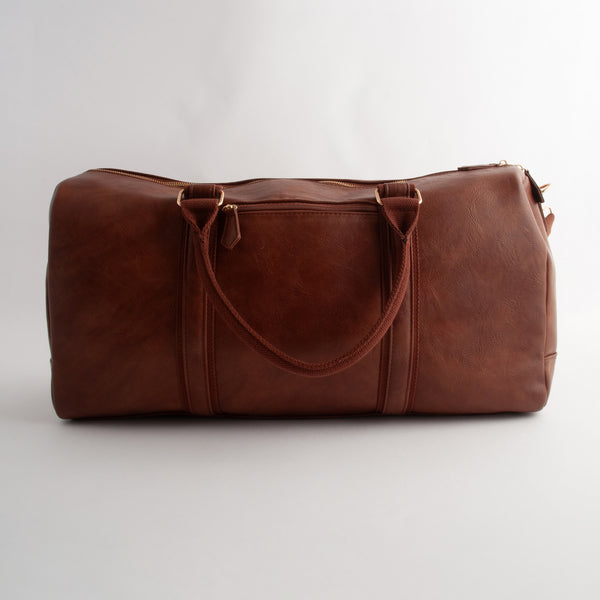 Kaisercraft Kaiser Faux Leather Structured Duffle Bag - TAN