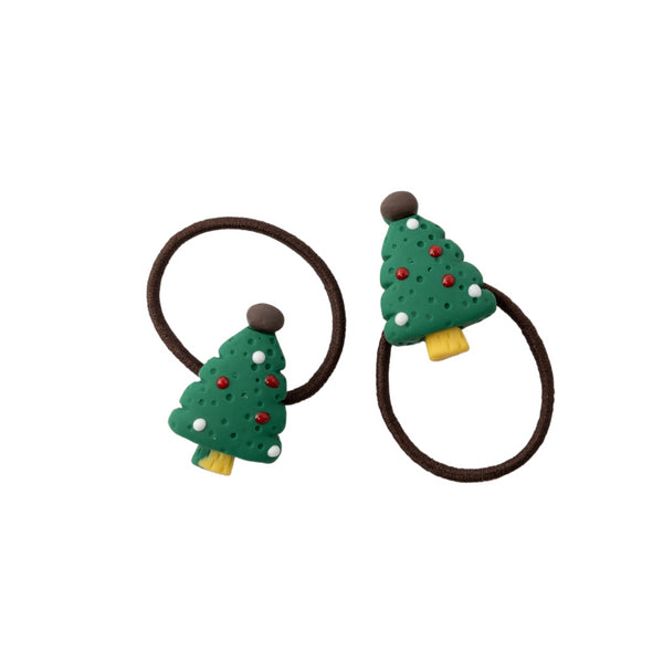 kaisercraft Kaiser Mini Christmas 2 Pack Fabric Hair Ties - Tree