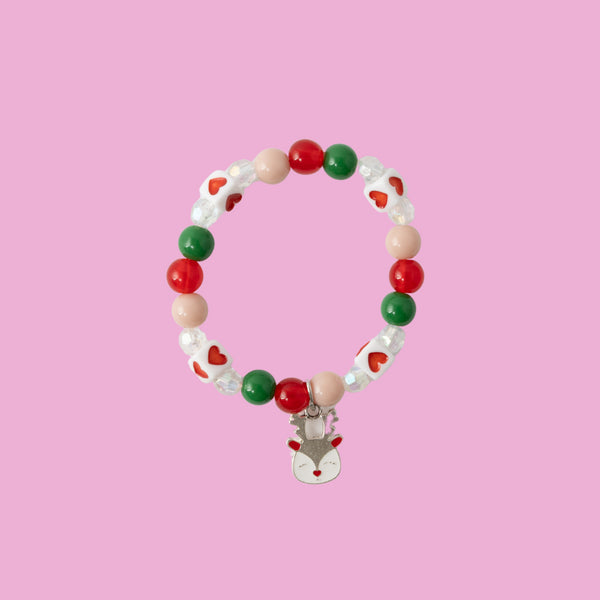 Kaisercraft Kaiser Mini Christmas Bead Charm Bracelet - Reindeer