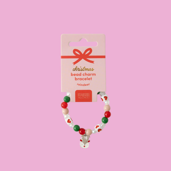 Kaisercraft Kaiser Mini Christmas Bead Charm Bracelet - Reindeer