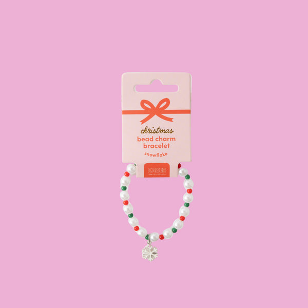 Kaisercraft Kaiser Mini Christmas Bead Charm Bracelet - Snowflake