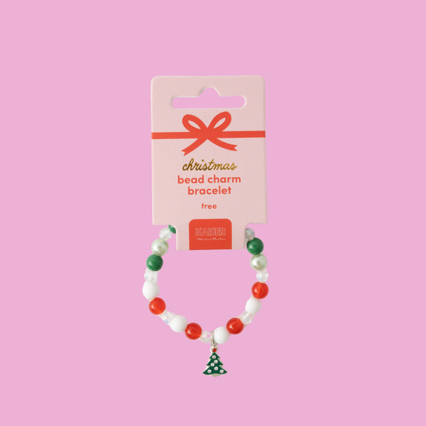 Kaisercraft Kaiser Mini Christmas Bead Charm Bracelet - Tree