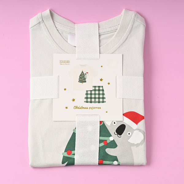 Kaisercraft Kaiser Mini Christmas PJ Set - Size 6-7 Years - KOALA CHRISTMAS