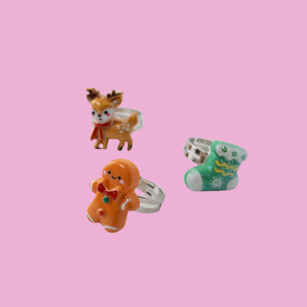 Kaisercraft Kaiser Mini Christmas Ring Set 6 Pack - Christmas