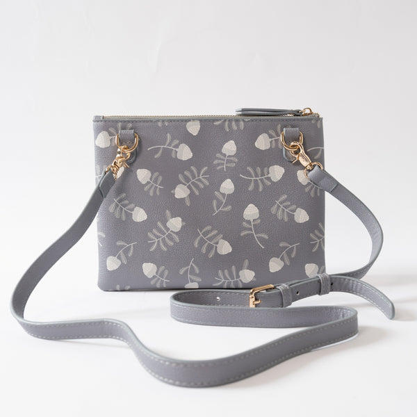 Kaisercraft Kaiser Rectangle Shoulder Bag - Grey Waratah