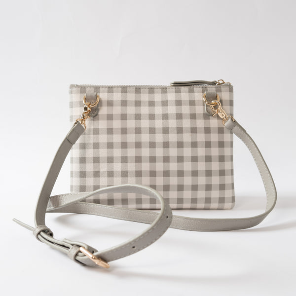 Kaisercraft Kaiser Rectangle Shoulder Bag - Sage Gingham