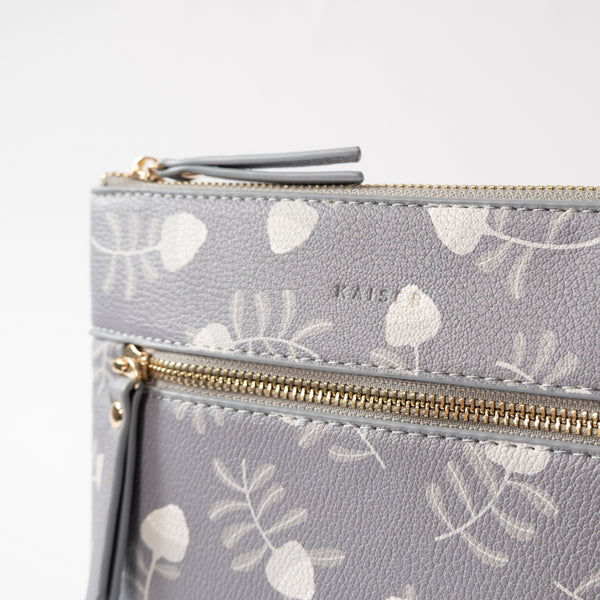 Kaisercraft Kaiser Square Shoulder Bag - Grey Waratah