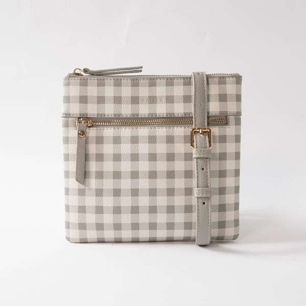 Kaisercraft Kaiser Square Shoulder Bag - Sage Gingham