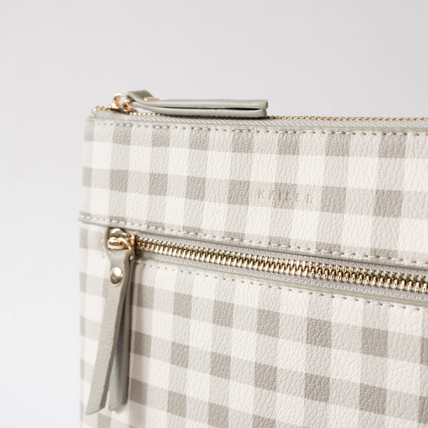 Kaisercraft Kaiser Square Shoulder Bag - Sage Gingham