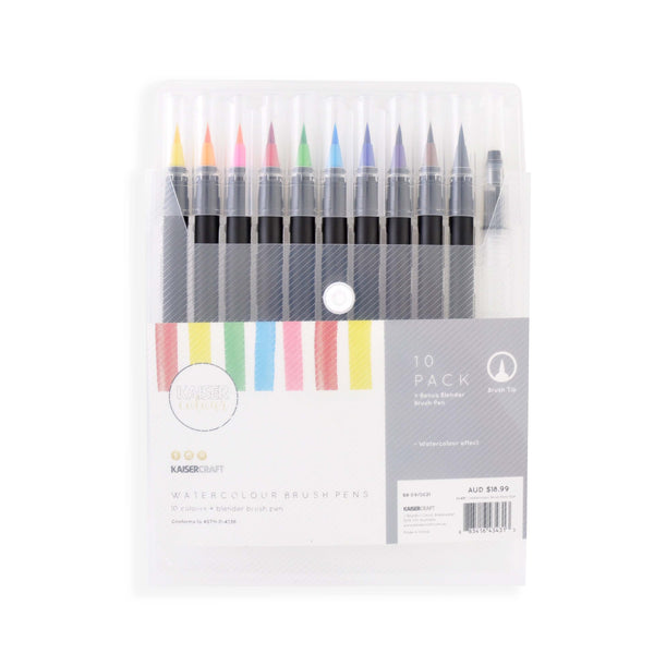 kaisercraft Kaisercolour Watercolour Brush Pen 10pk