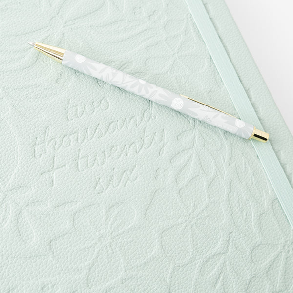 Kaisercraft 2026 A4 Daily Diary & Pen - Mint Petals