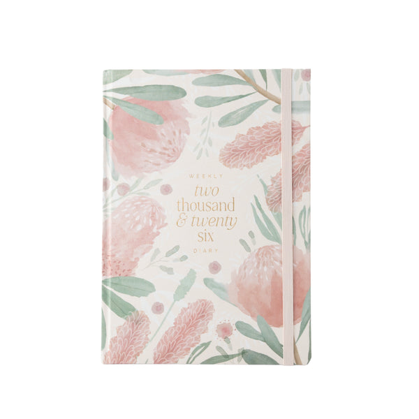 kaisercraft 2026 A4 Weekly Diary - Blossoms