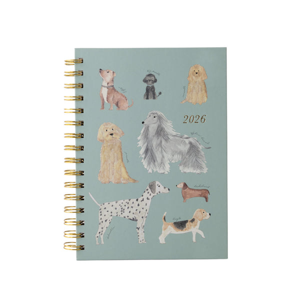 kaisercraft 2026 A5 Weekly Spiral Diary - Dog Lover