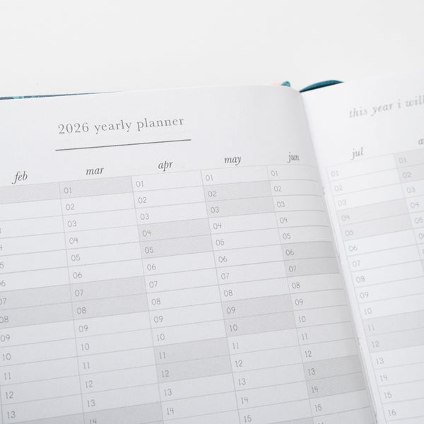 Kaisercraft 2026 A6 Weekly Diary - Indigo Flora