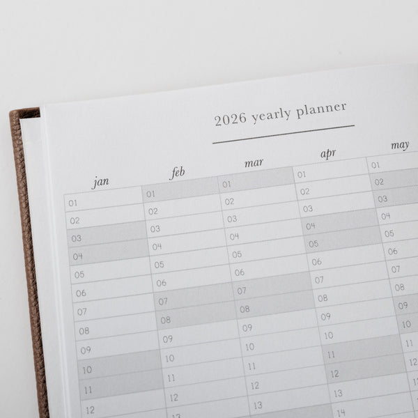 Kaisercraft 2026 A6 Weekly Diary - Latte