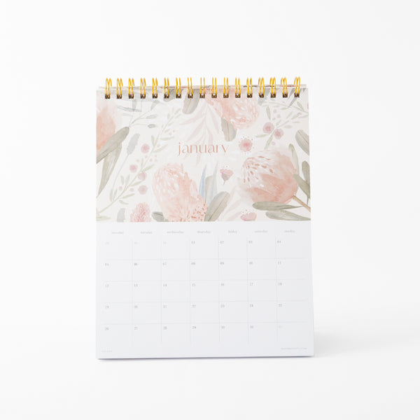 Kaisercraft 2026 Desk Calendar - Blossoms